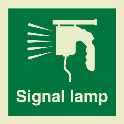 Signal Lamp With Text Maritime Progress, Signal Lamp Code